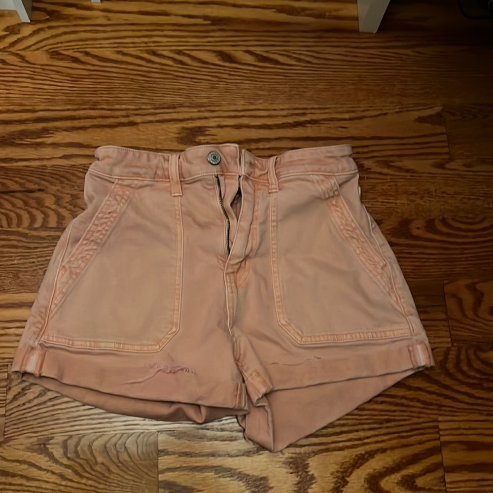 || American eagle pink jean shorts